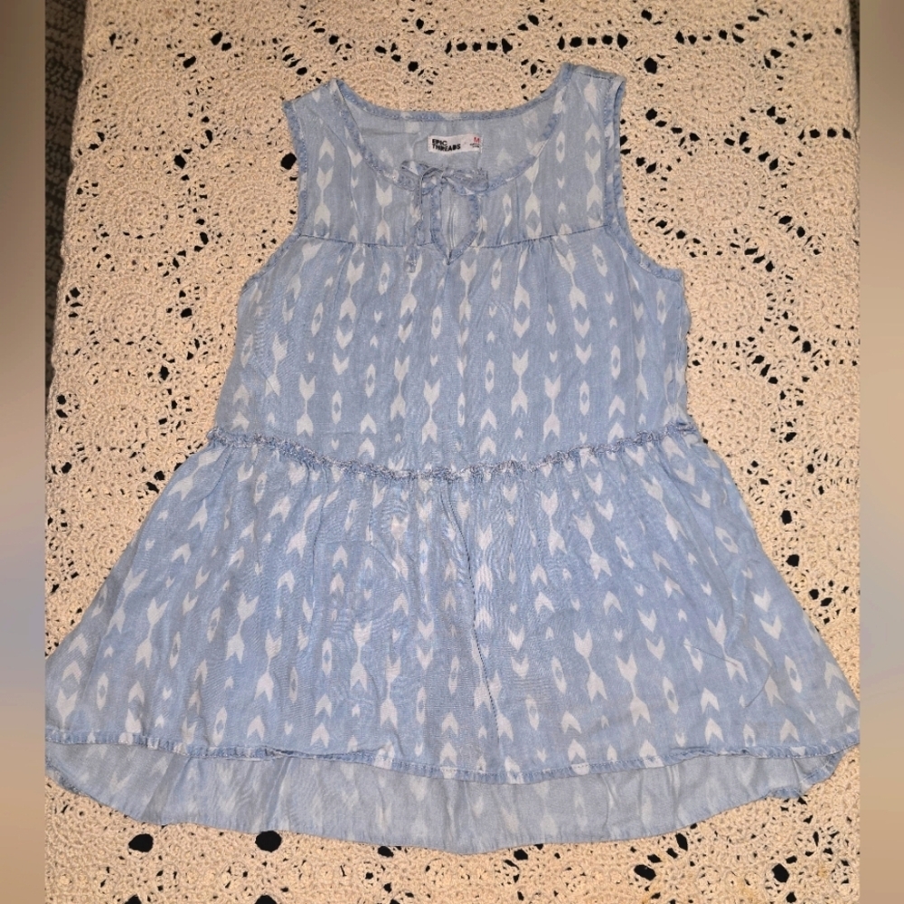 Epic Threads, Girls Dress, M, Denim Aztec Design
